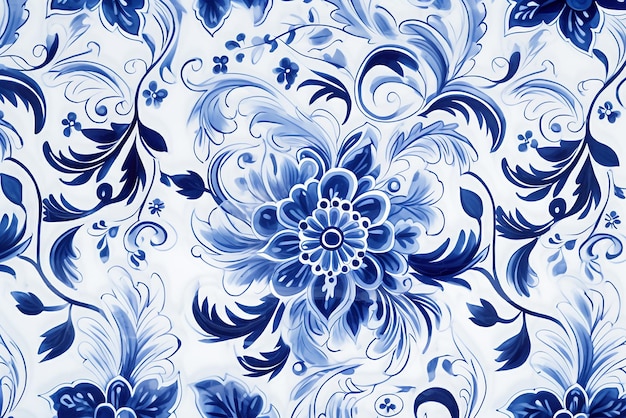 Traditionele decoraties in de kleur blauw