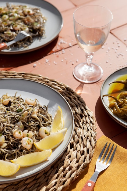 Traditionele heerlijke gulas-schotelsamenstelling