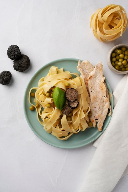 Truffelschotel arrangement plat liggend