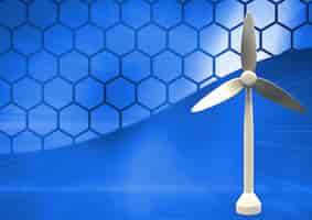 Gratis foto turbine metaal elektriciteit digitale blauwe