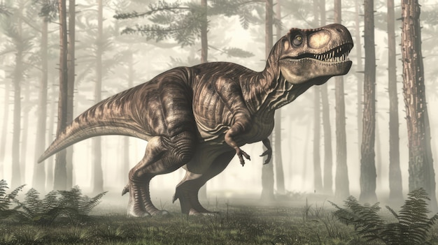 Gratis foto tyrannosaurus rex in het wild