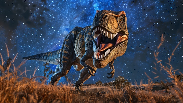 Gratis Foto tyrannosaurus rex in het wild