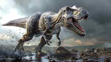 Gratis foto tyrannosaurus rex in the wild