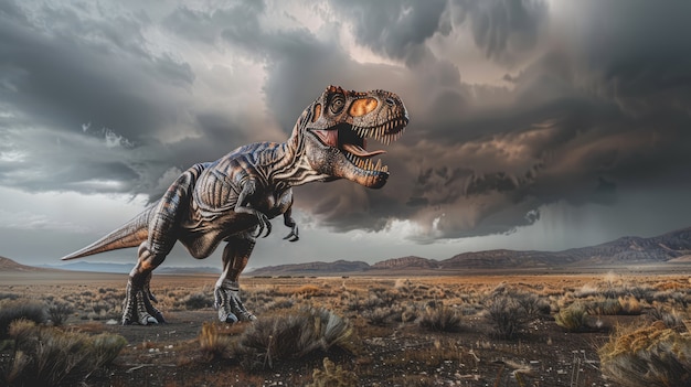 Gratis foto tyrannosaurus rex in the wild