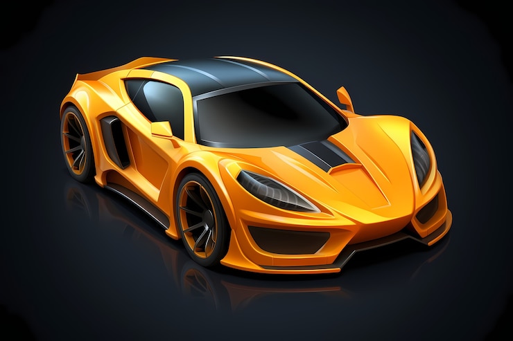 Gratis Foto uitzicht op 3d-auto