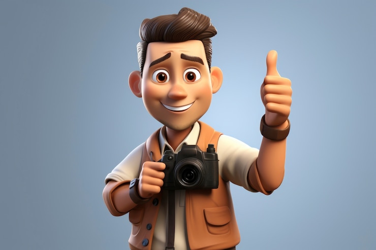 Gratis Foto uitzicht op 3d-videograaf met camera