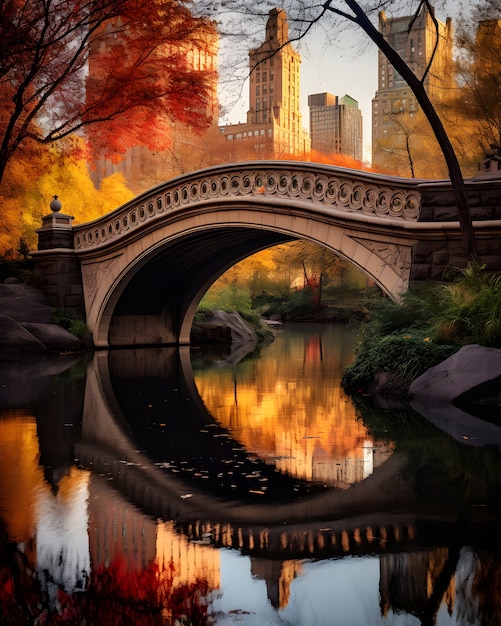 Uitzicht op Central Park in New York City