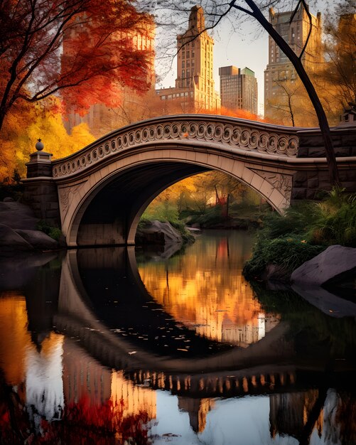 Uitzicht op Central Park in New York City