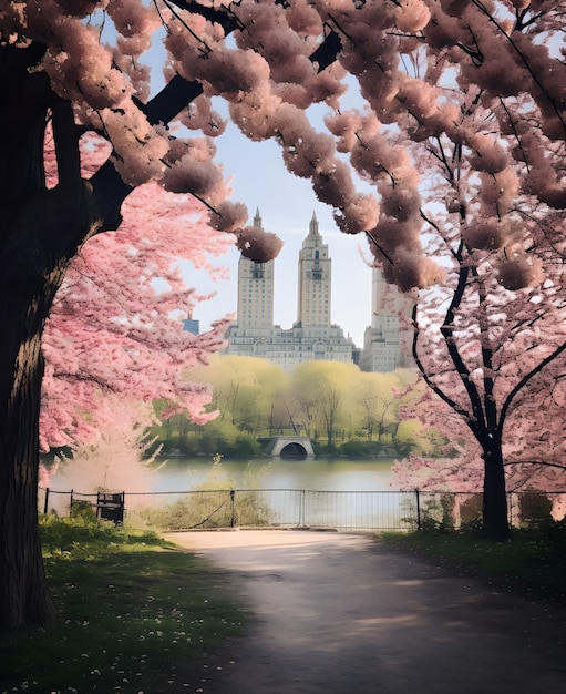 Uitzicht op Central Park in New York City