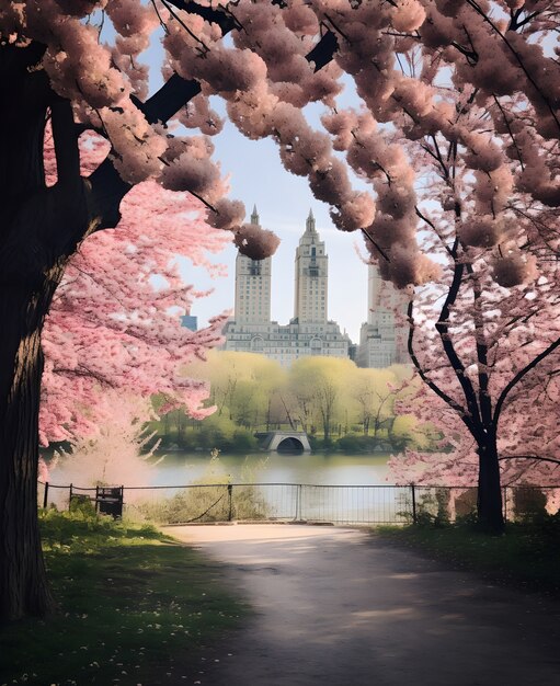 Uitzicht op Central Park in New York City