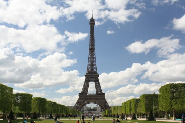 Uitzicht op de Eiffeltoren
