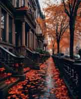 Gratis foto uitzicht op de herfst in new york city