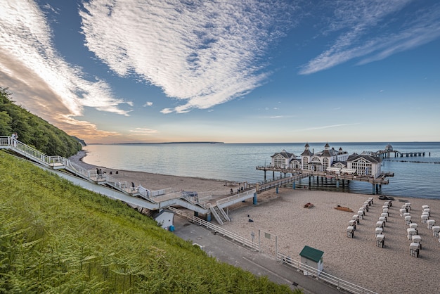 Gratis foto uitzicht op de pier van sellin