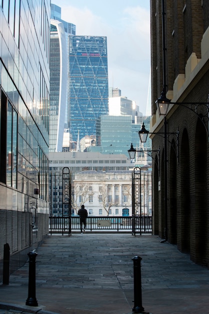 Uitzicht op de straten in London City