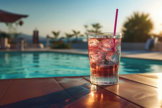 Gratis foto uitzicht op de zomer cocktail drank