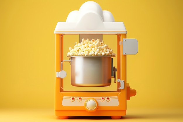 Gratis foto uitzicht op een 3d-cinema-popcornmachine