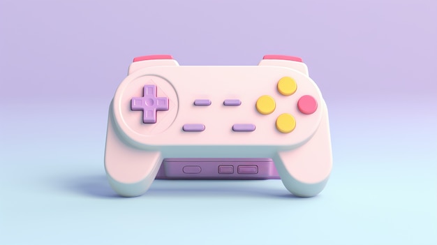 Gratis foto uitzicht op een 3d-videogame-controller