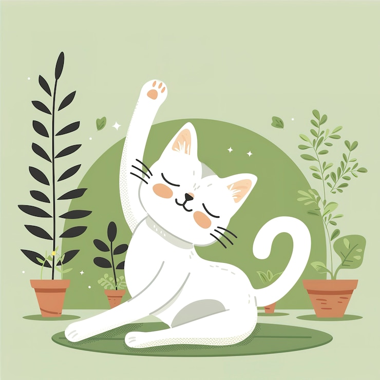 Gratis Foto uitzicht op een cartoon dier dat yoga beoefent
