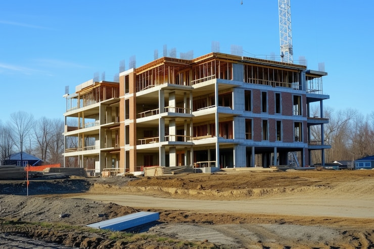 Gratis Foto uitzicht op een moderne bouwplaats