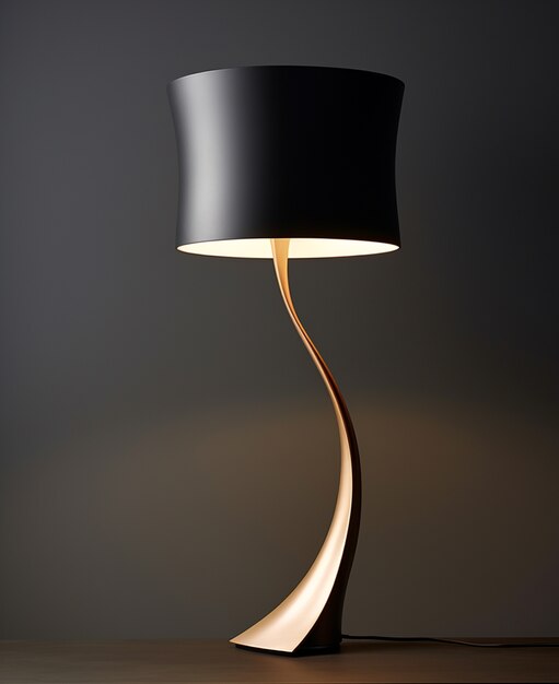 Uitzicht op een moderne fotorealistische lamp