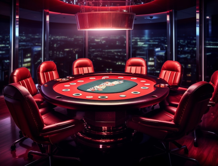 Gratis Foto uitzicht op een pokertafel in een casino