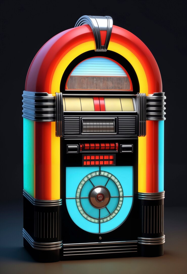 Gratis Foto uitzicht op een retro-achtige jukebox