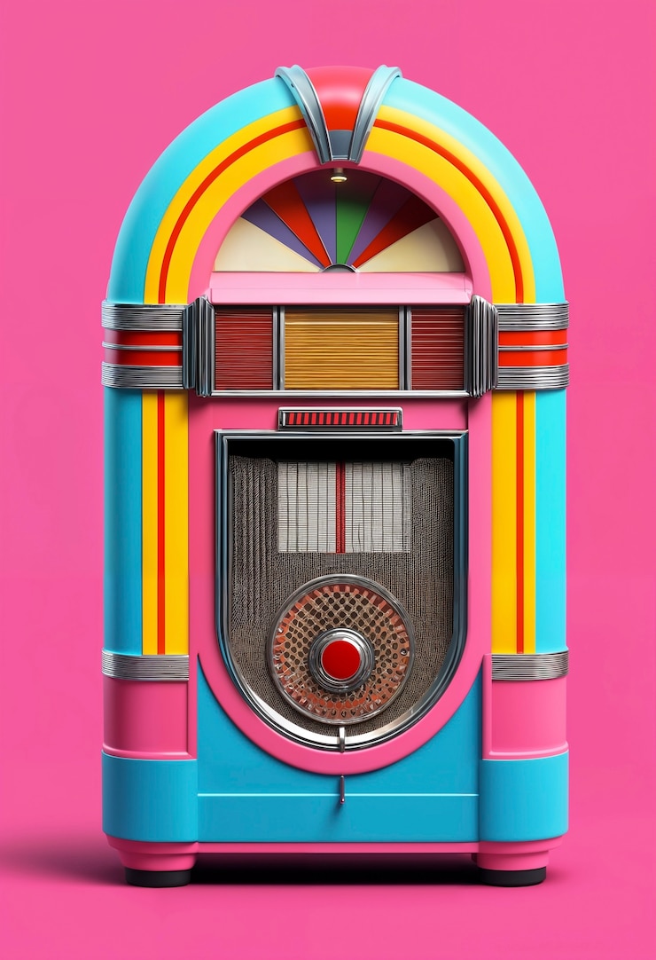 Gratis Foto uitzicht op een retro-achtige jukebox