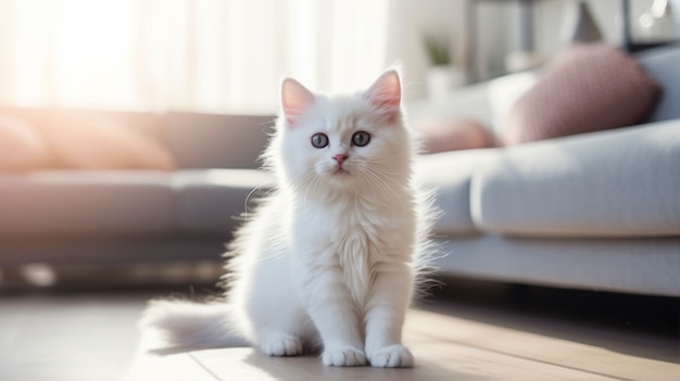 Gratis foto uitzicht op een schattig kitten