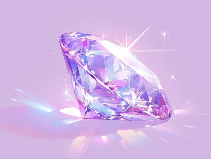 Gratis Foto uitzicht op een schitterende cartoon diamant