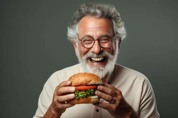 Gratis foto uitzicht op een smakelijke burger met kaas en vlees