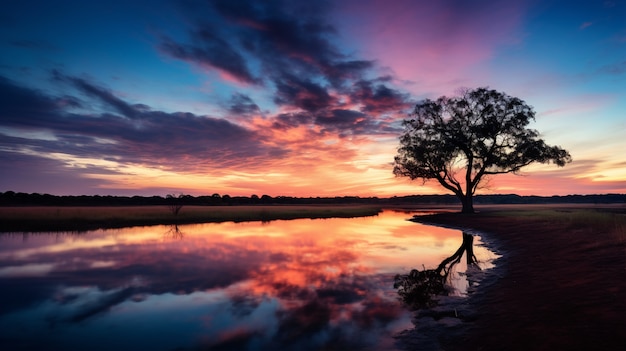 Uitzicht op een spectaculair natuurlandschap