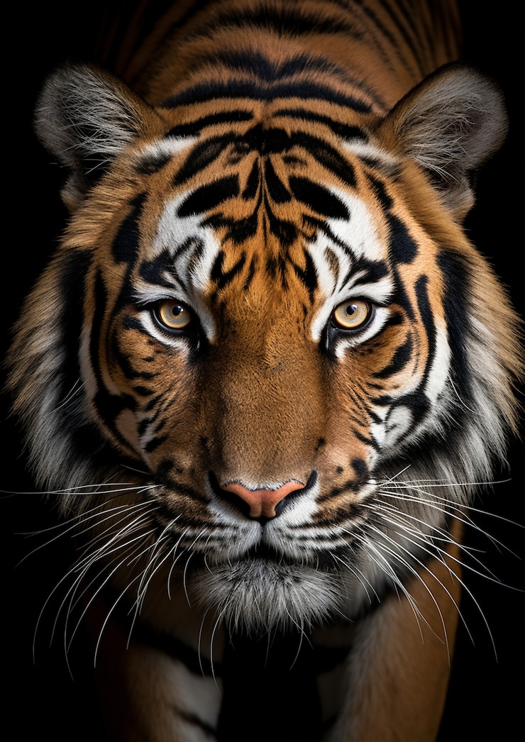 Gratis Foto uitzicht op een wilde tijger in de natuur