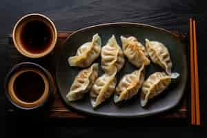 Gratis foto uitzicht op heerlijke dumplings