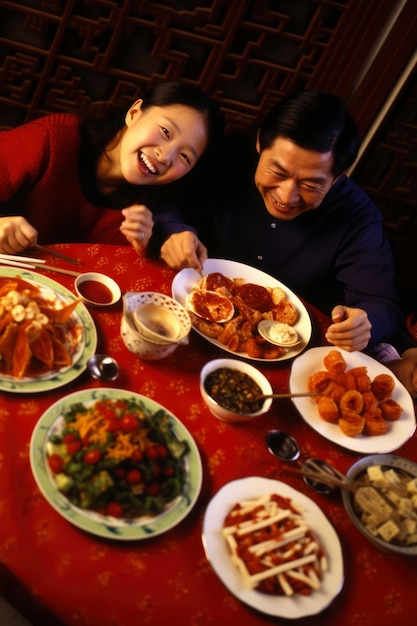 Gratis foto uitzicht op mensen die het chinese nieuwjaarsfeest bijwonen