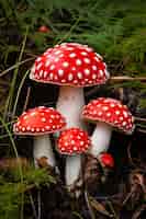 Gratis foto uitzicht op paddenstoelen in de natuur