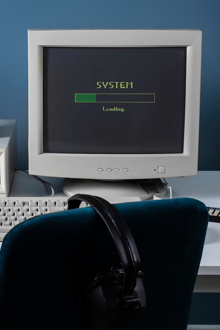 Gratis Foto uitzicht op retro-computers en -technologie