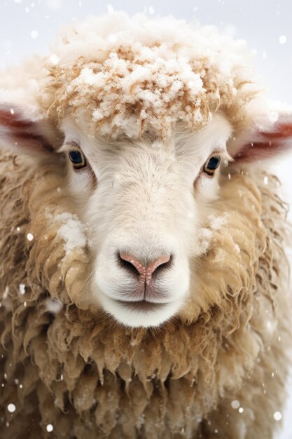 Uitzicht op schapen in de natuur