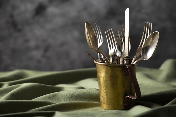 Gratis Foto uitzicht op vintage metalen bestek