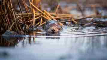 Gratis foto uitzicht op wilde bevers