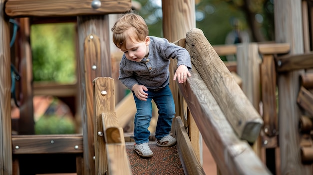 Uitzicht van een kind dat gezondheids- en wellnessactiviteiten beoefent