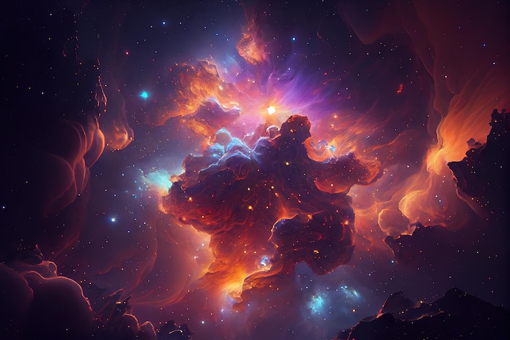 Gratis Foto ultra gedetailleerde nebula abstract wallpaper 7