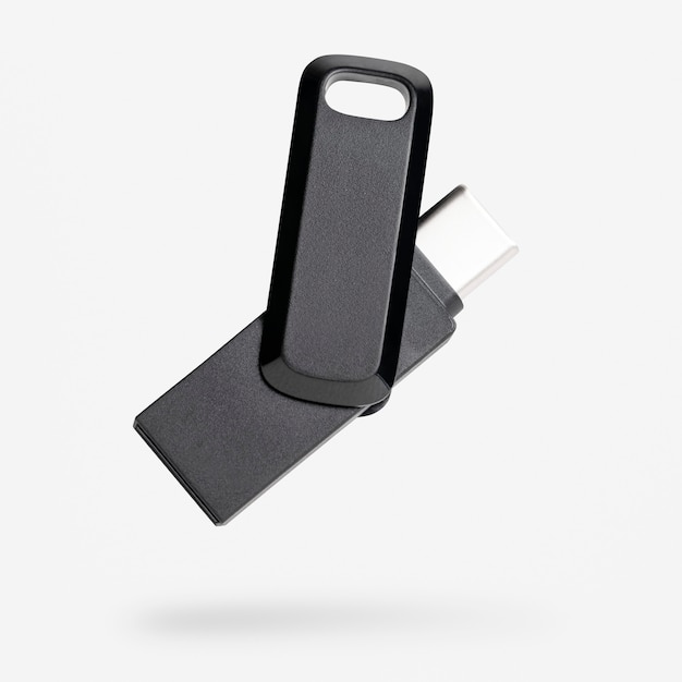 Gratis foto usb-flashstation mockup-technologie gegevensopslagapparaat