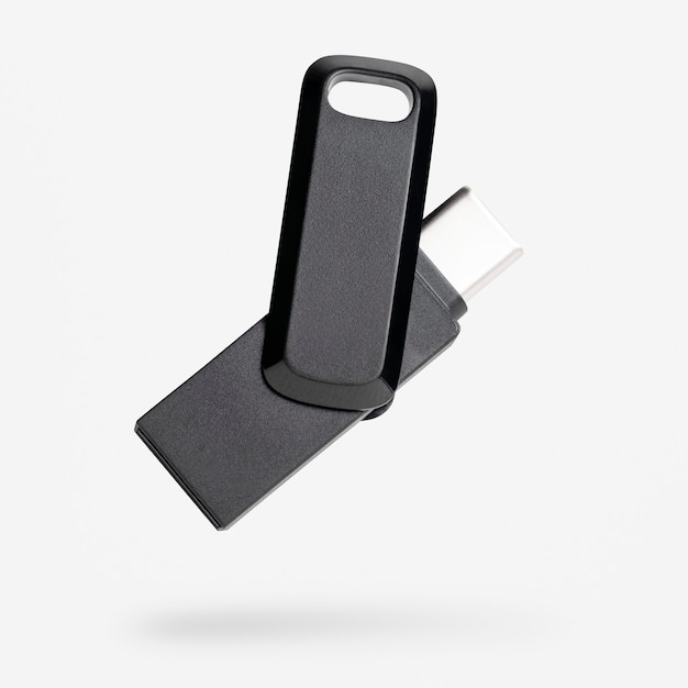 USB-flashstation mockup-technologie gegevensopslagapparaat
