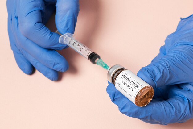 Vaccinconcept tegen gele koorts