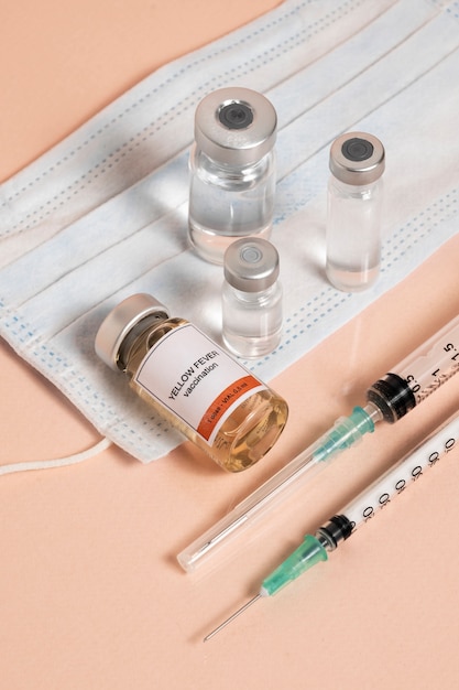 Gratis foto vaccinconcept tegen gele koorts