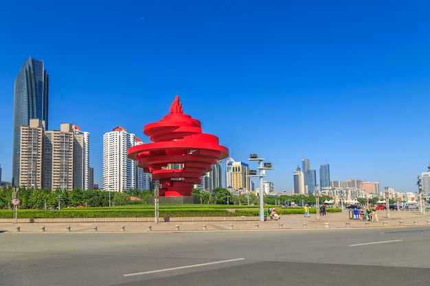 Vakantie china architectuur cityscape zee oost