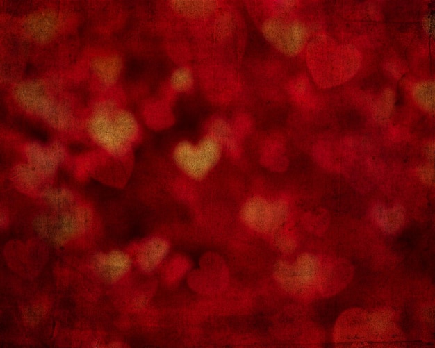 Valentijnsdag achtergrond met grunge harten ontwerp