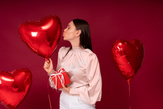 Valentijnsdagviering met ballonnen