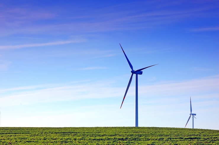 Gratis Foto ventilator wind in een grasveld