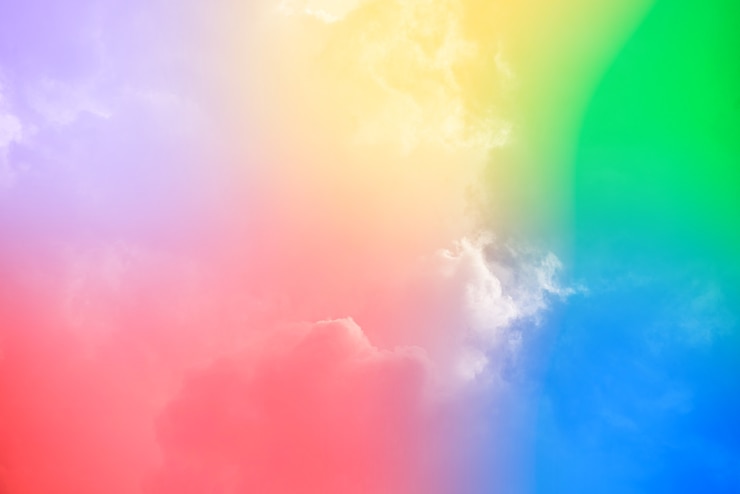 Gratis Foto verbazingwekkende mooie kunsthemel met kleurrijke wolken